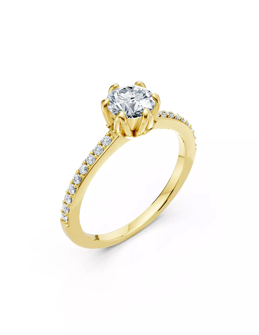 Anillo de Compromiso - pavé - AMORE551-RD-CZ