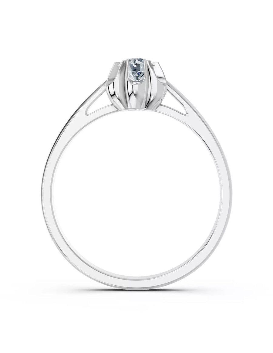 Anillo de Compromiso - halo - AMORE553-RD-CZ
