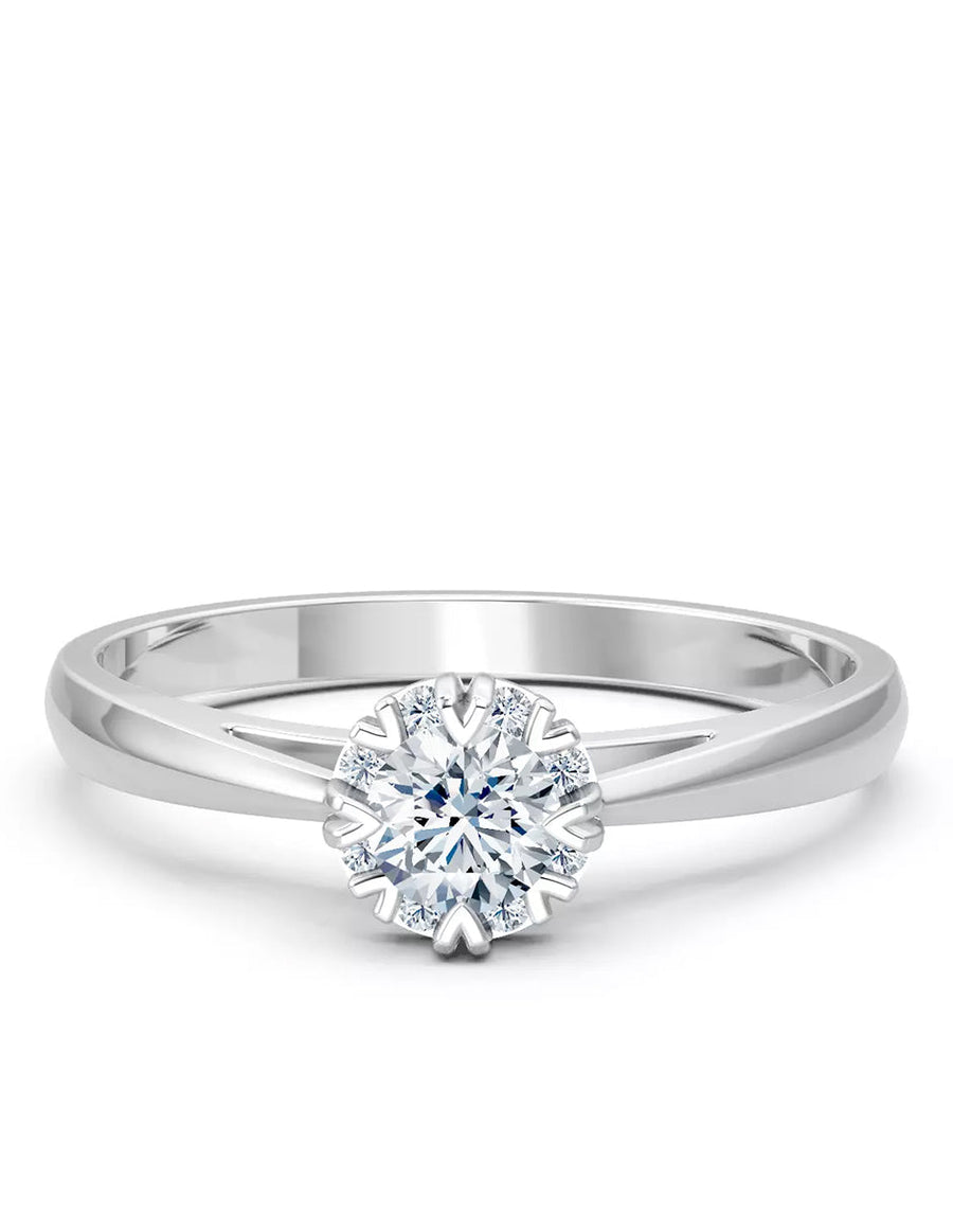 Anillo de Compromiso - halo - AMORE554-RD-CZ