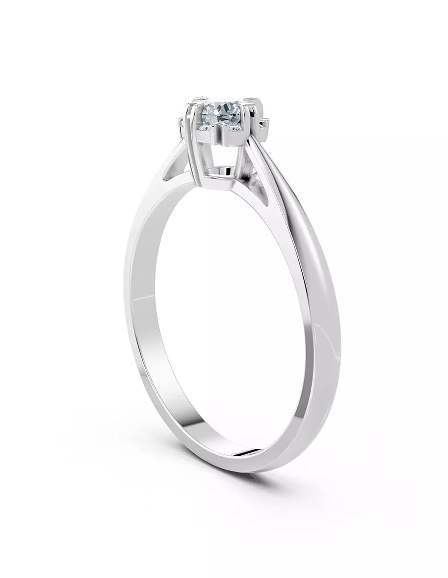 Anillo de Compromiso - halo - AMORE554-RD-CZ