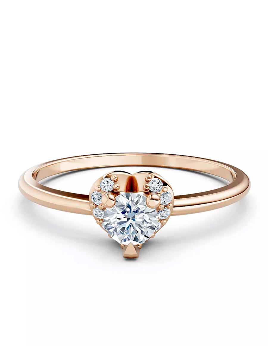 Anillo de Compromiso - halo - AMORE555-RD-CZ