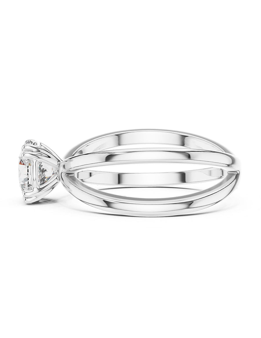 Anillo de Compromiso - solitario - AMORE56-RD-CZ