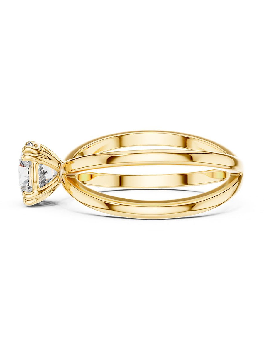 Anillo de Compromiso - solitario - AMORE56-RD-CZ