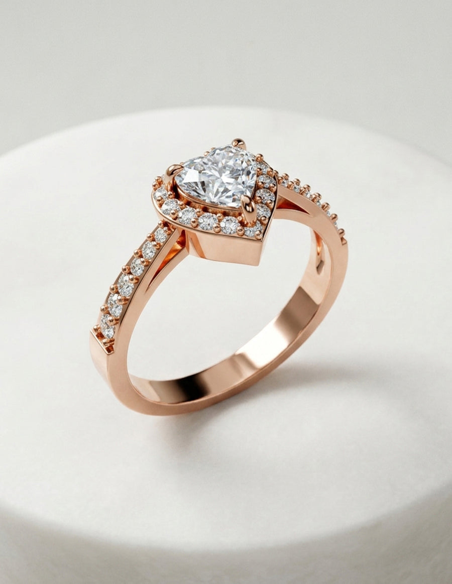 Anillo de Compromiso - halo - AMORE561-HE-CZ