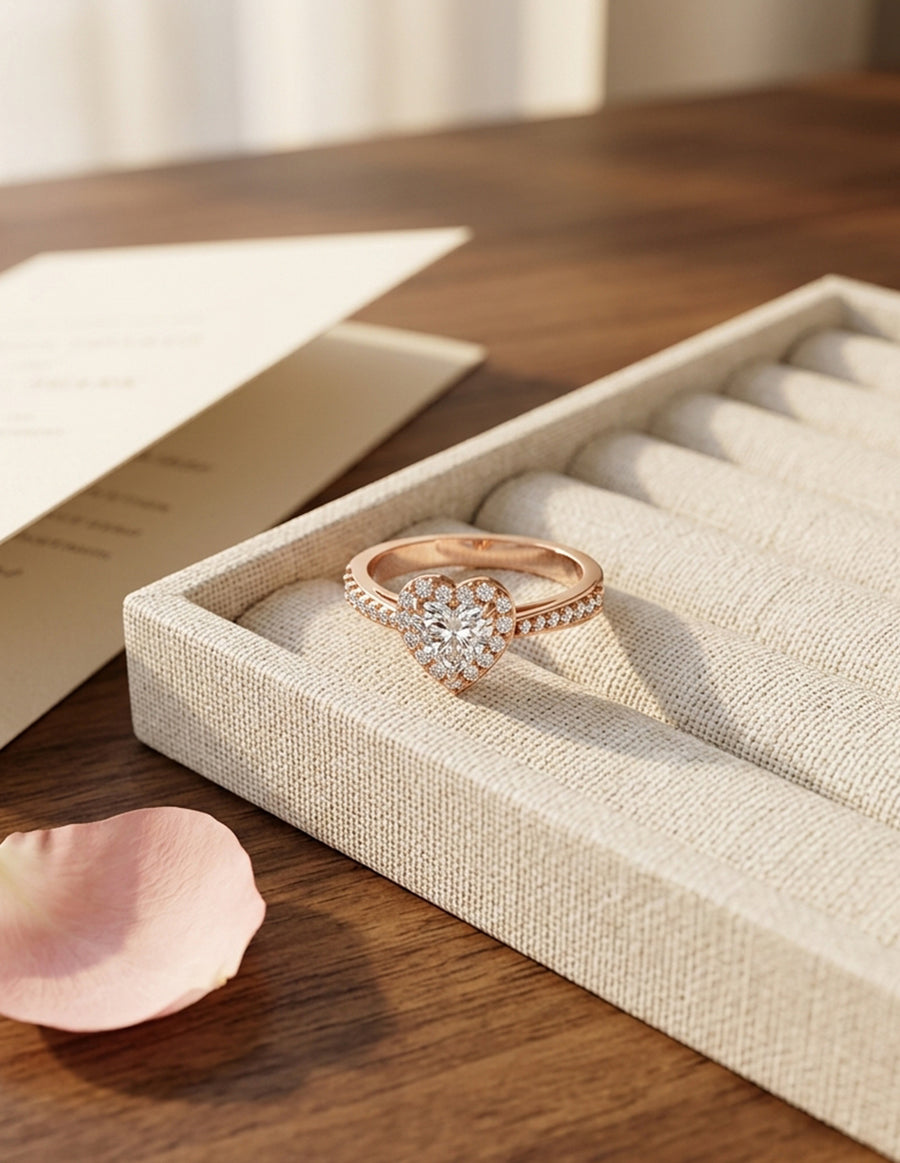 Anillo de Compromiso - halo - AMORE561-HE-CZ
