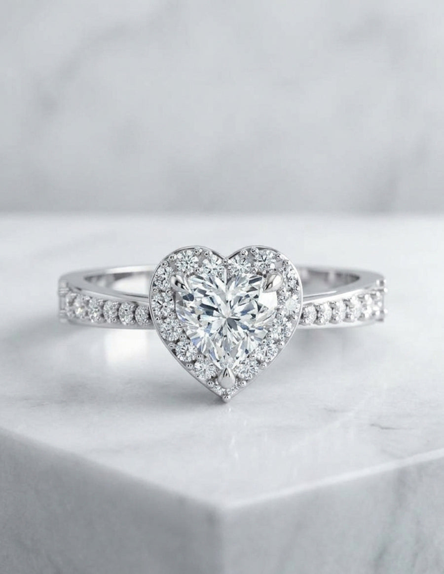 Anillo de Compromiso - halo - AMORE561-HE-CZ
