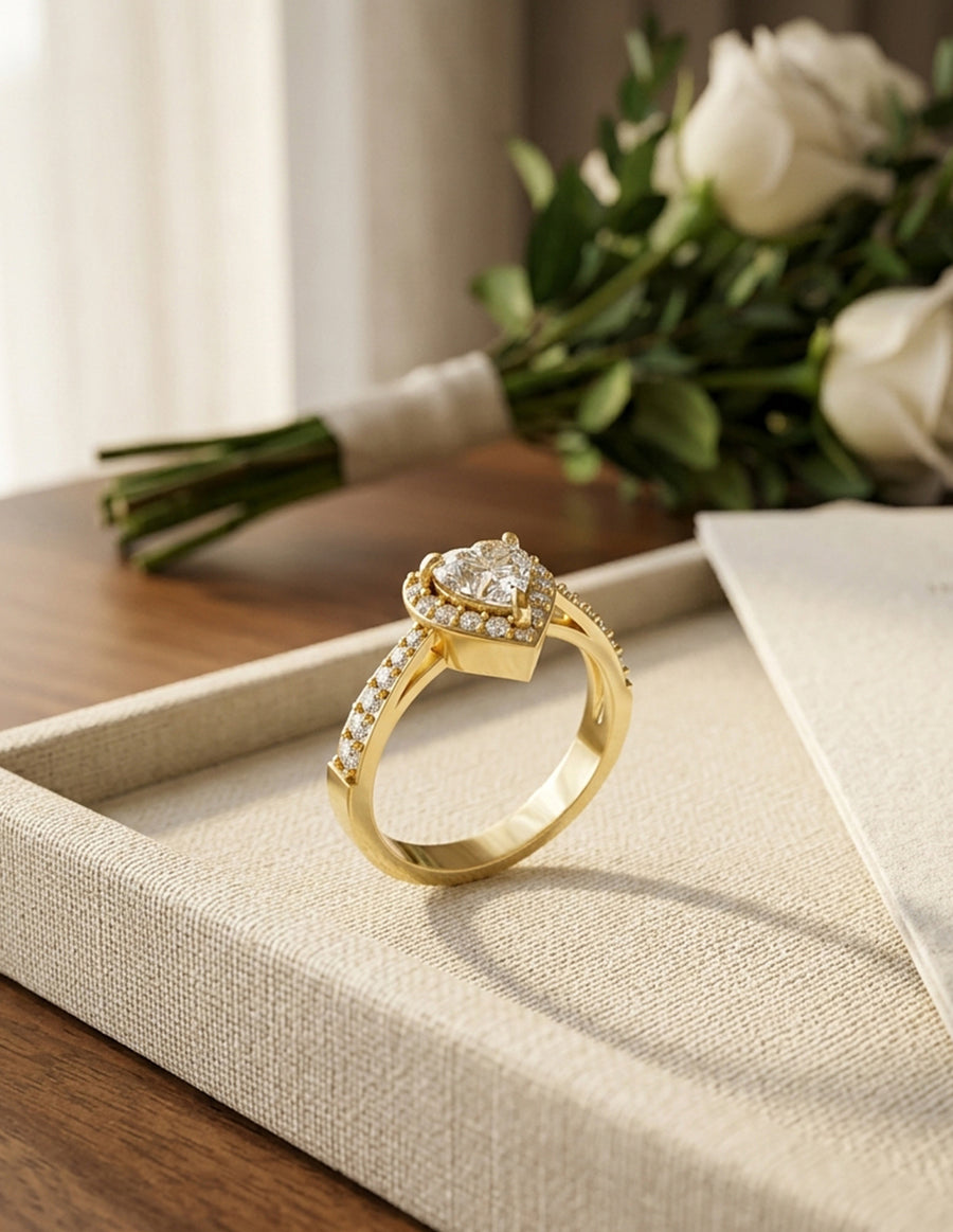Anillo de Compromiso - halo - AMORE561-HE-CZ
