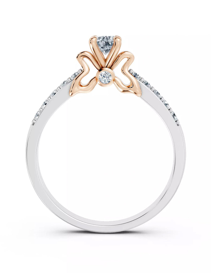 Anillo de Compromiso - piedras laterales - AMORE564-RD-CZ