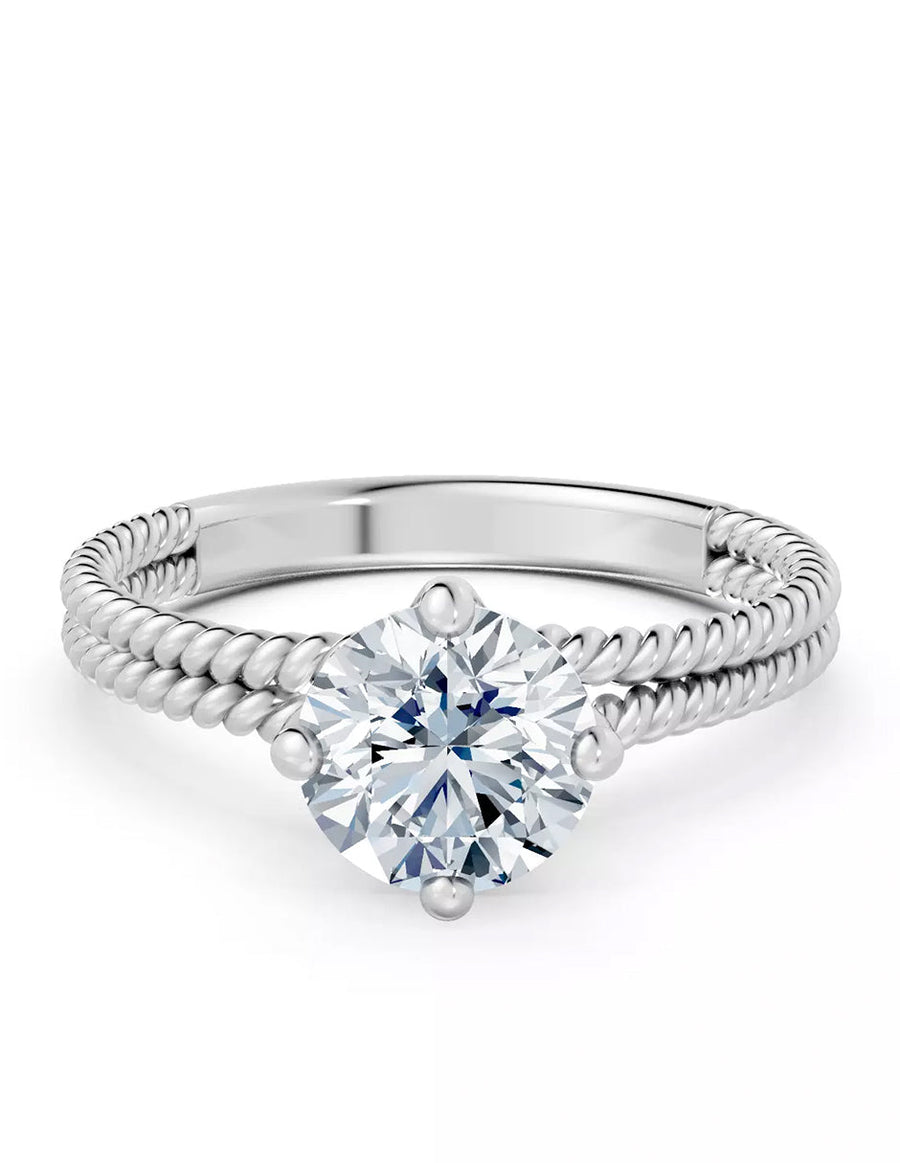 Anillo de Compromiso - solitario - AMORE566-RD-CZ