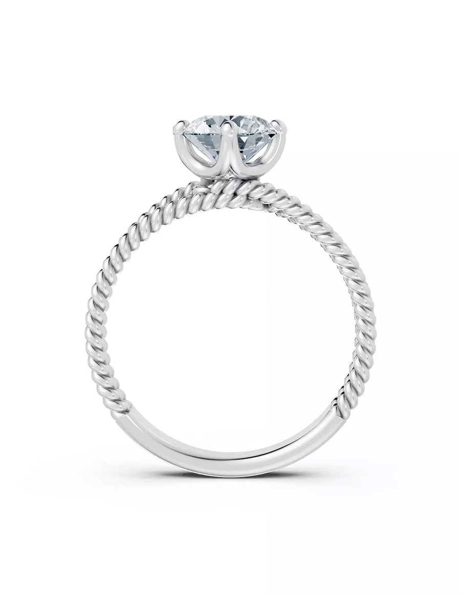 Anillo de Compromiso - solitario - AMORE566-RD-CZ
