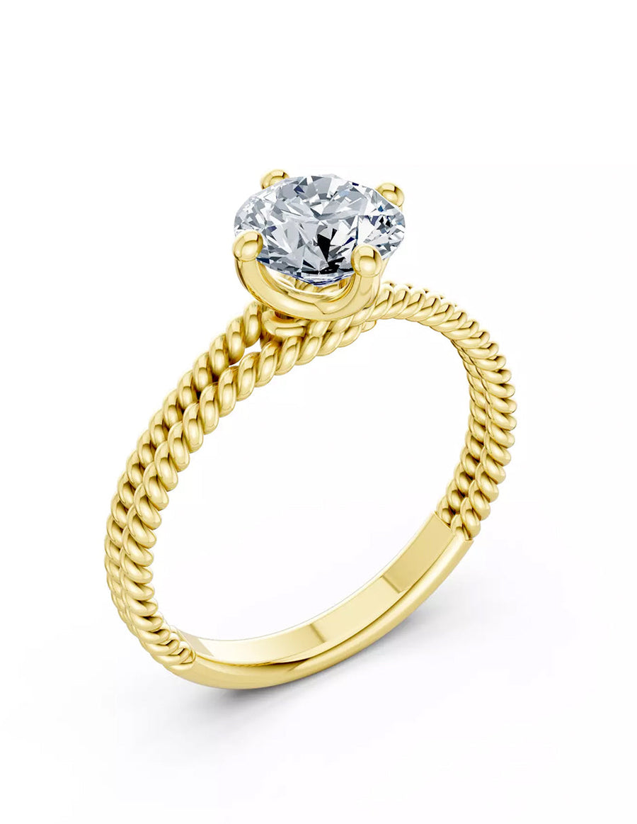Anillo de Compromiso - solitario - AMORE566-RD-CZ