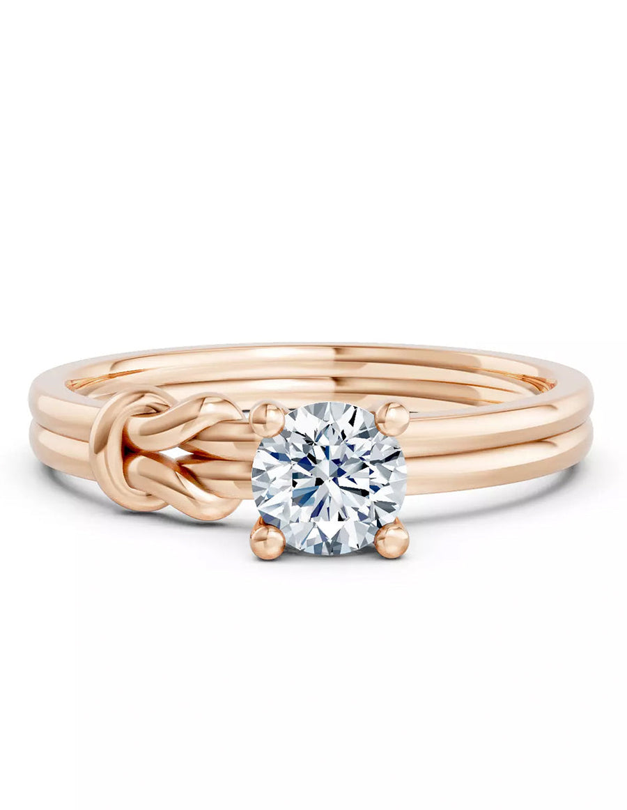 Anillo de Compromiso - solitario - AMORE568-RD-CZ