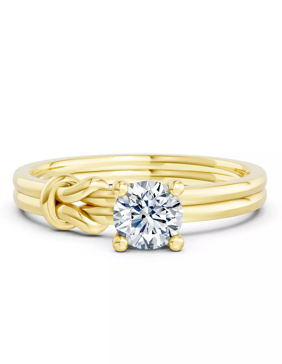 Anillo de Compromiso - solitario - AMORE568-RD-CZ