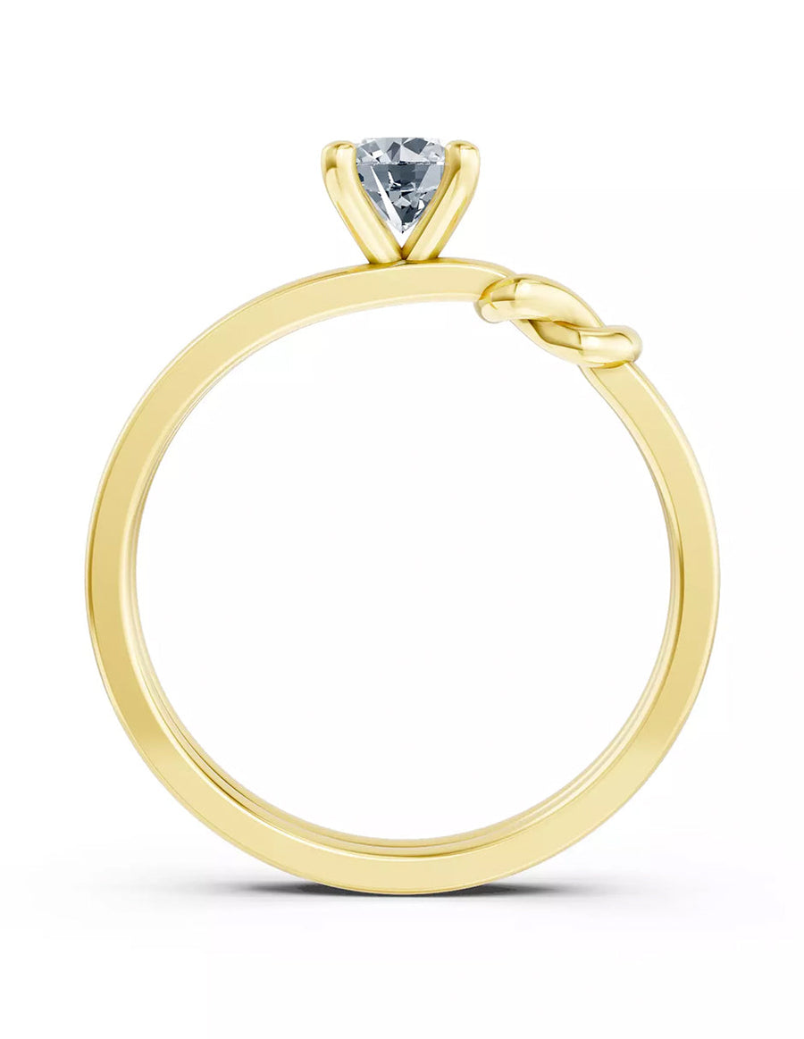 Anillo de Compromiso - solitario - AMORE568-RD-CZ