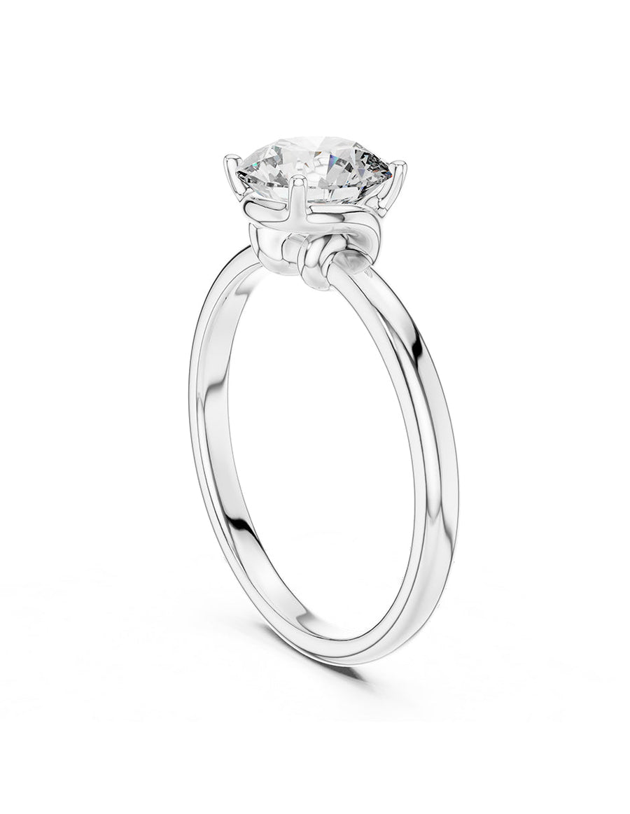 Anillo de Compromiso - solitario - AMORE57-RD-CZ