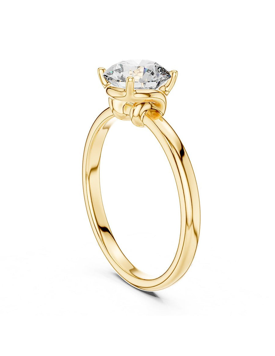 Anillo de Compromiso - solitario - AMORE57-RD-CZ