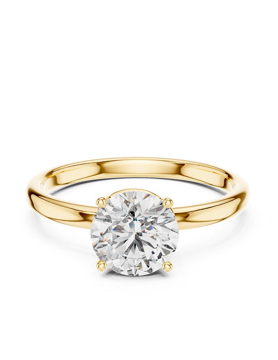 Anillo de Compromiso - solitario - AMORE57-RD-CZ