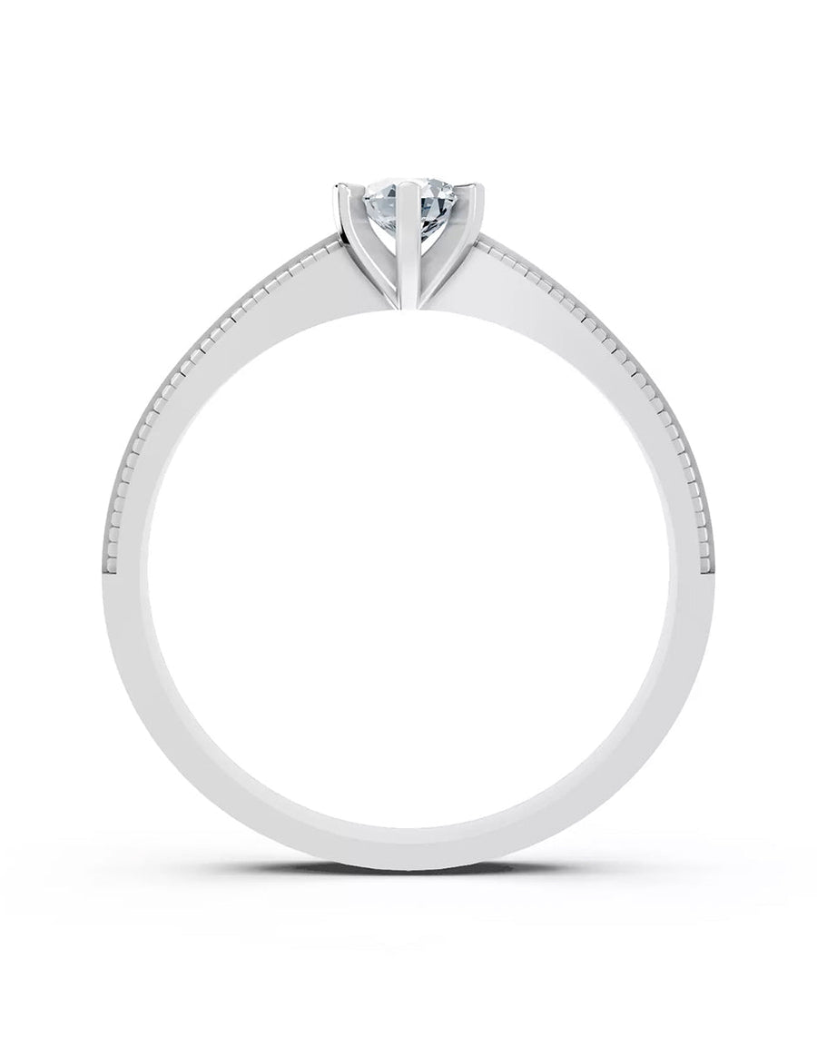 Anillo de Compromiso - solitario - AMORE570-RD-CZ