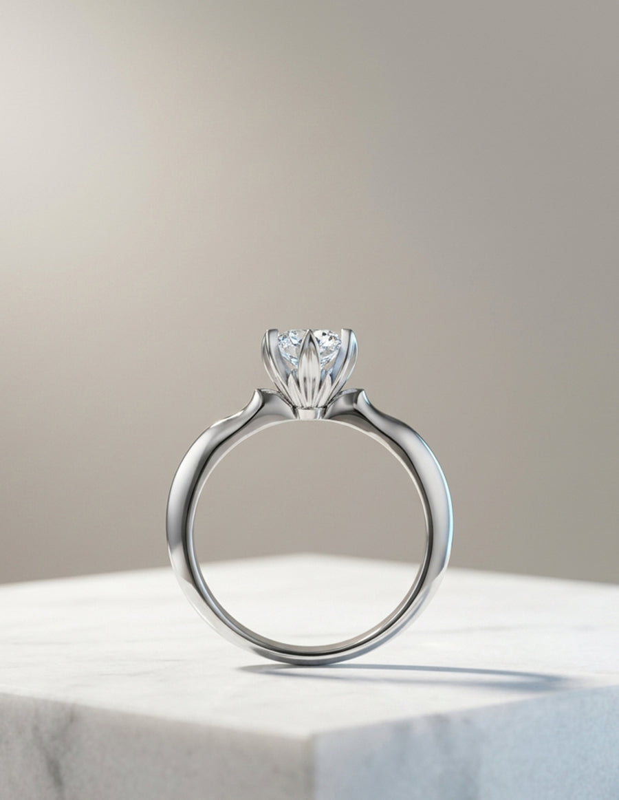 Anillo de Compromiso - solitario - AMORE577-RD-CZ
