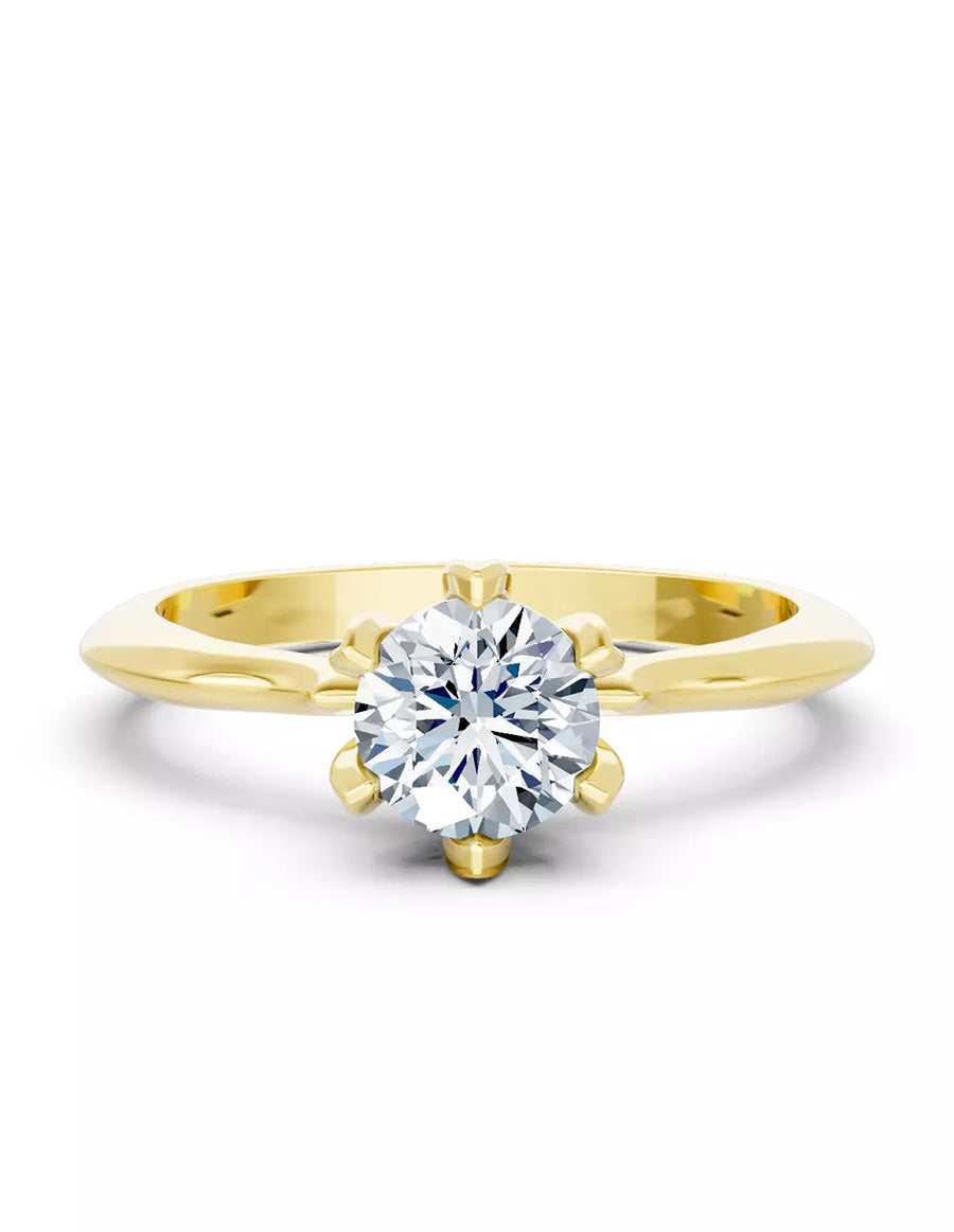 Anillo de Compromiso - solitario - AMORE577-RD-CZ
