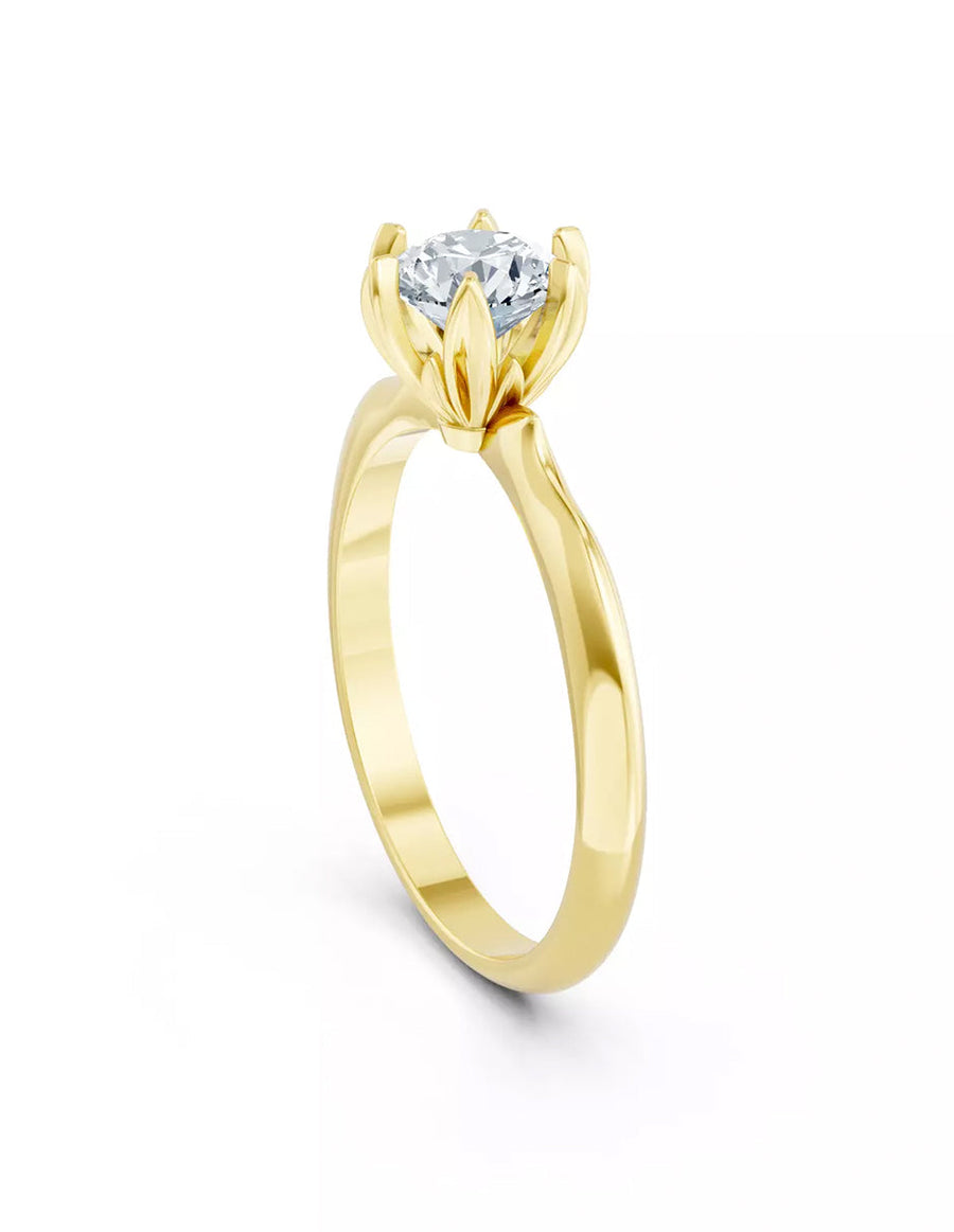 Anillo de Compromiso - solitario - AMORE577-RD-CZ