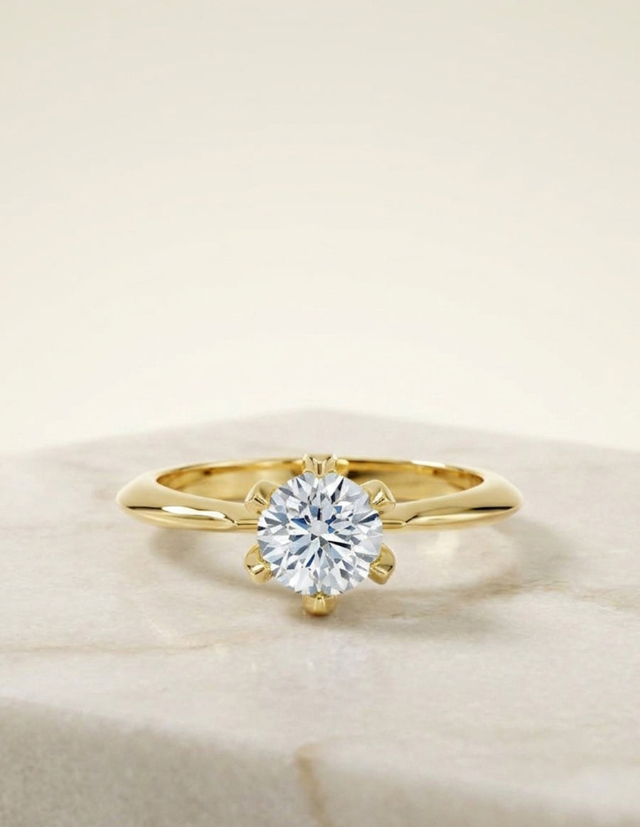 Anillo de Compromiso - solitario - AMORE577-RD-CZ
