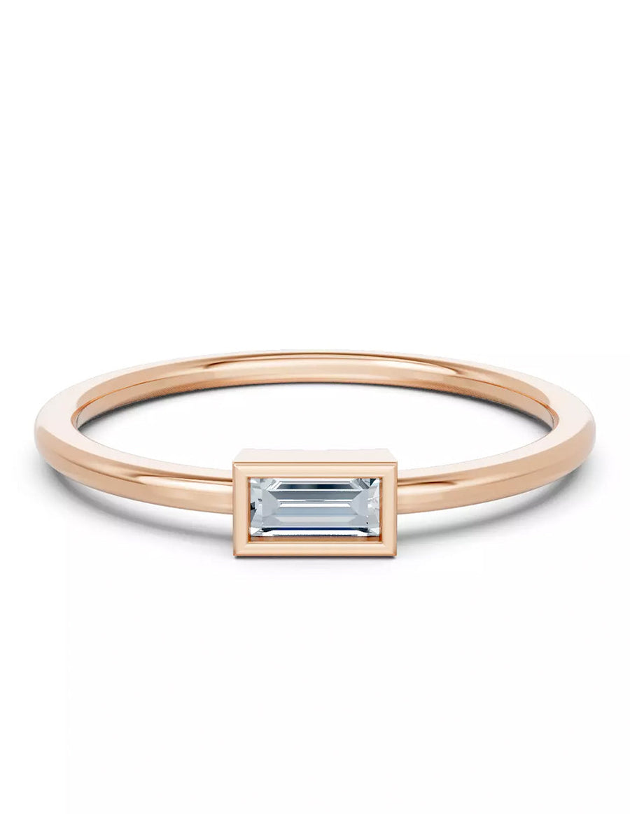 Anillo de Compromiso - solitario - AMORE579-EM-CZ