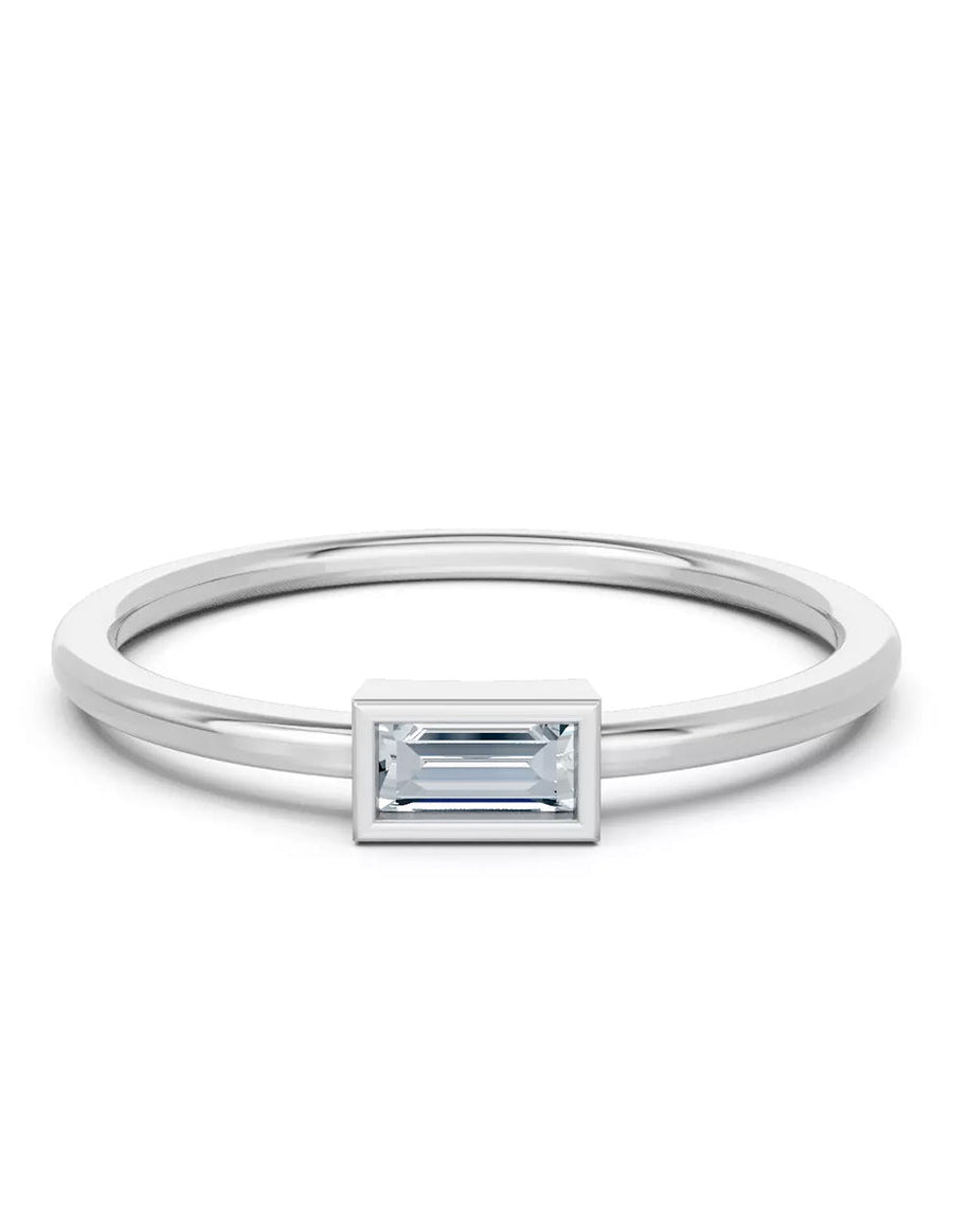 Anillo de Compromiso - solitario - AMORE579-EM-CZ