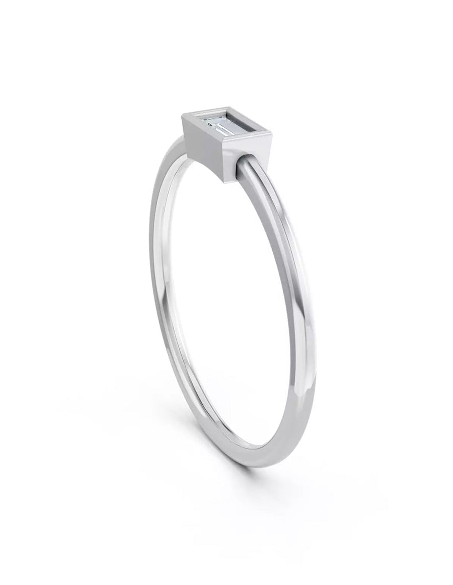 Anillo de Compromiso - solitario - AMORE579-EM-CZ