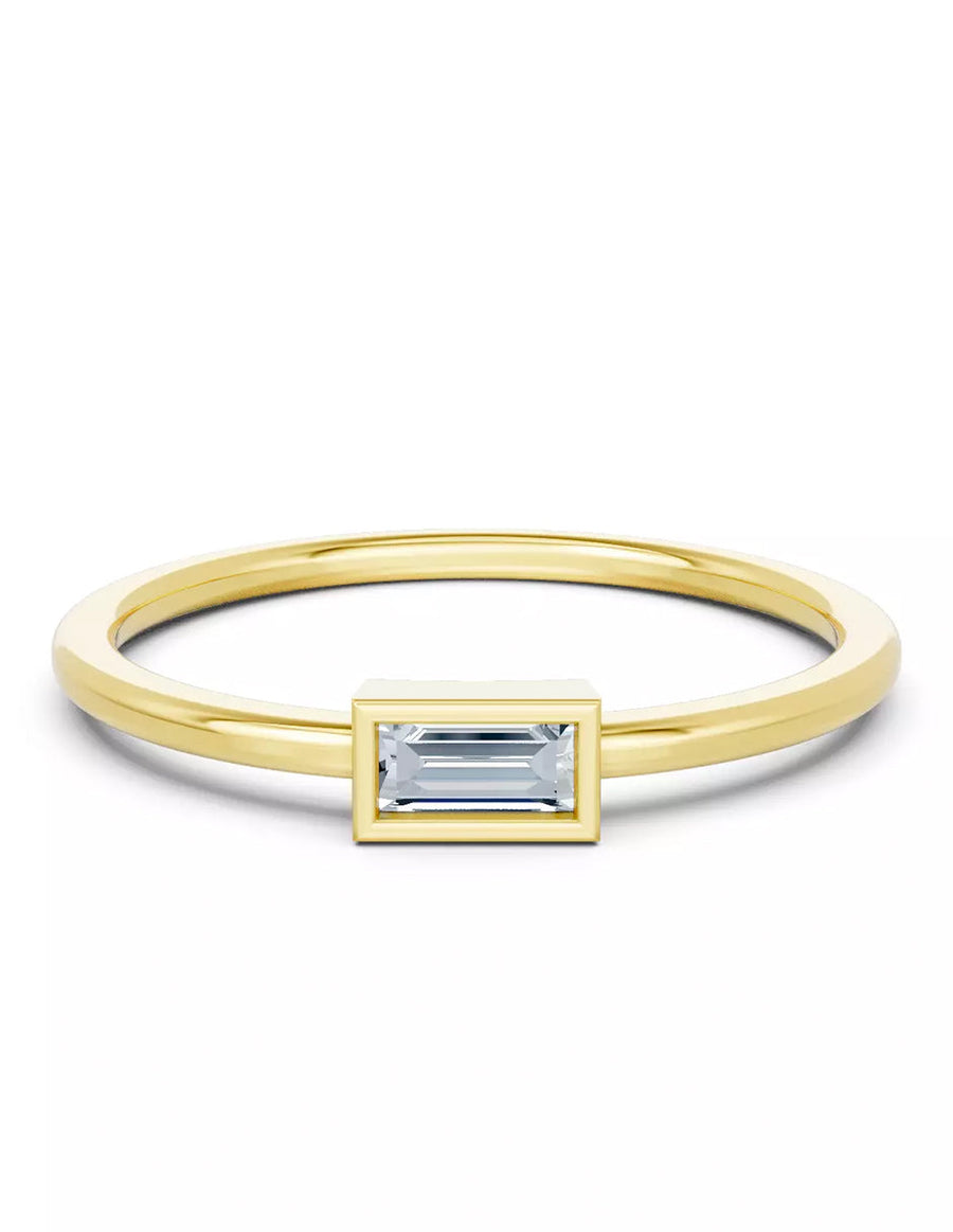 Anillo de Compromiso - solitario - AMORE579-EM-CZ