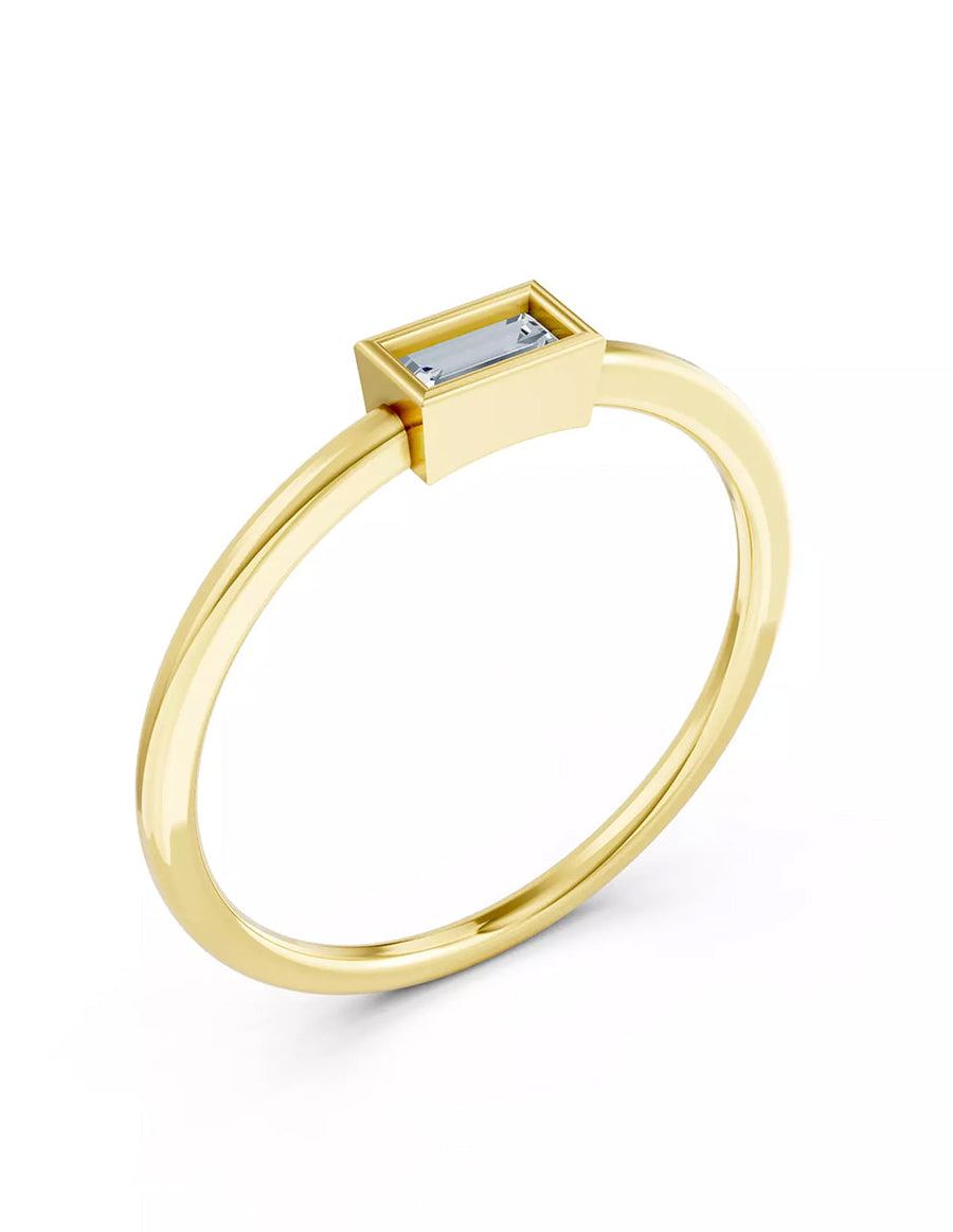 Anillo de Compromiso - solitario - AMORE579-EM-CZ