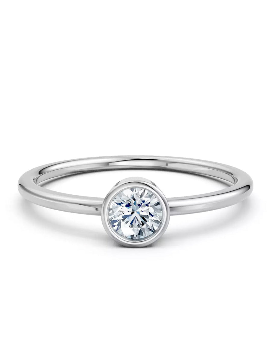 Anillo de Compromiso - solitario - AMORE579-RD-CZ