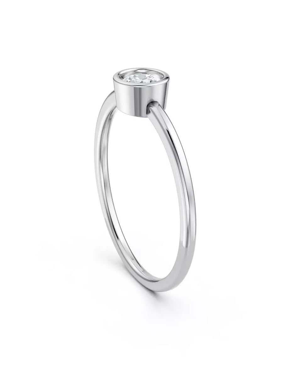 Anillo de Compromiso - solitario - AMORE579-RD-CZ