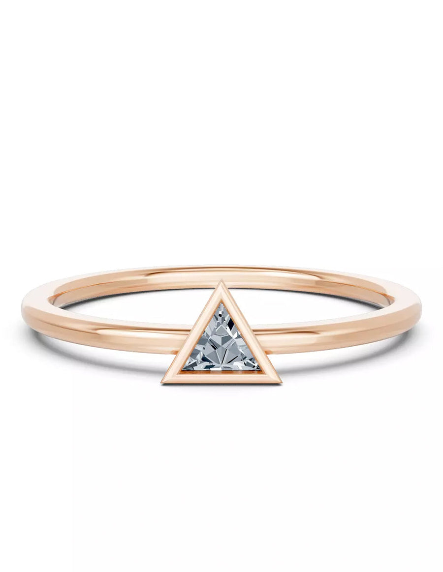 Anillo de Compromiso - solitario - AMORE579-TR-CZ