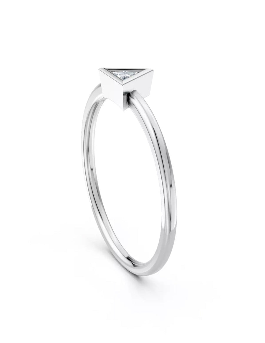 Anillo de Compromiso - solitario - AMORE579-TR-CZ