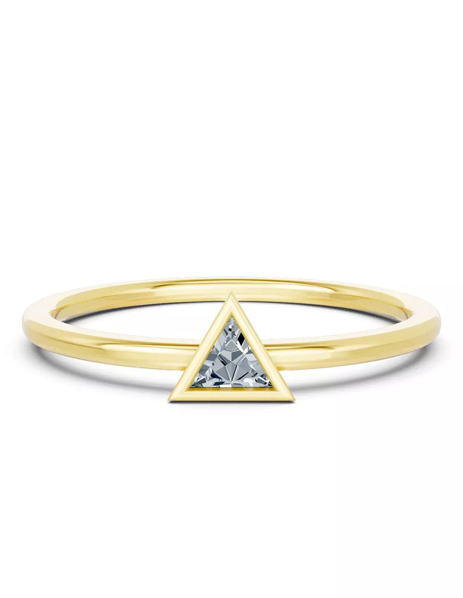 Anillo de Compromiso - solitario - AMORE579-TR-CZ