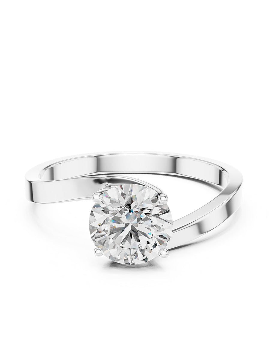Anillo de compromiso - solitario - AMORE58-RD-LG