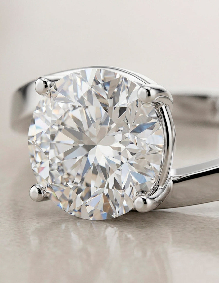 Anillo de Compromiso - solitario - AMORE58-RD-CZ