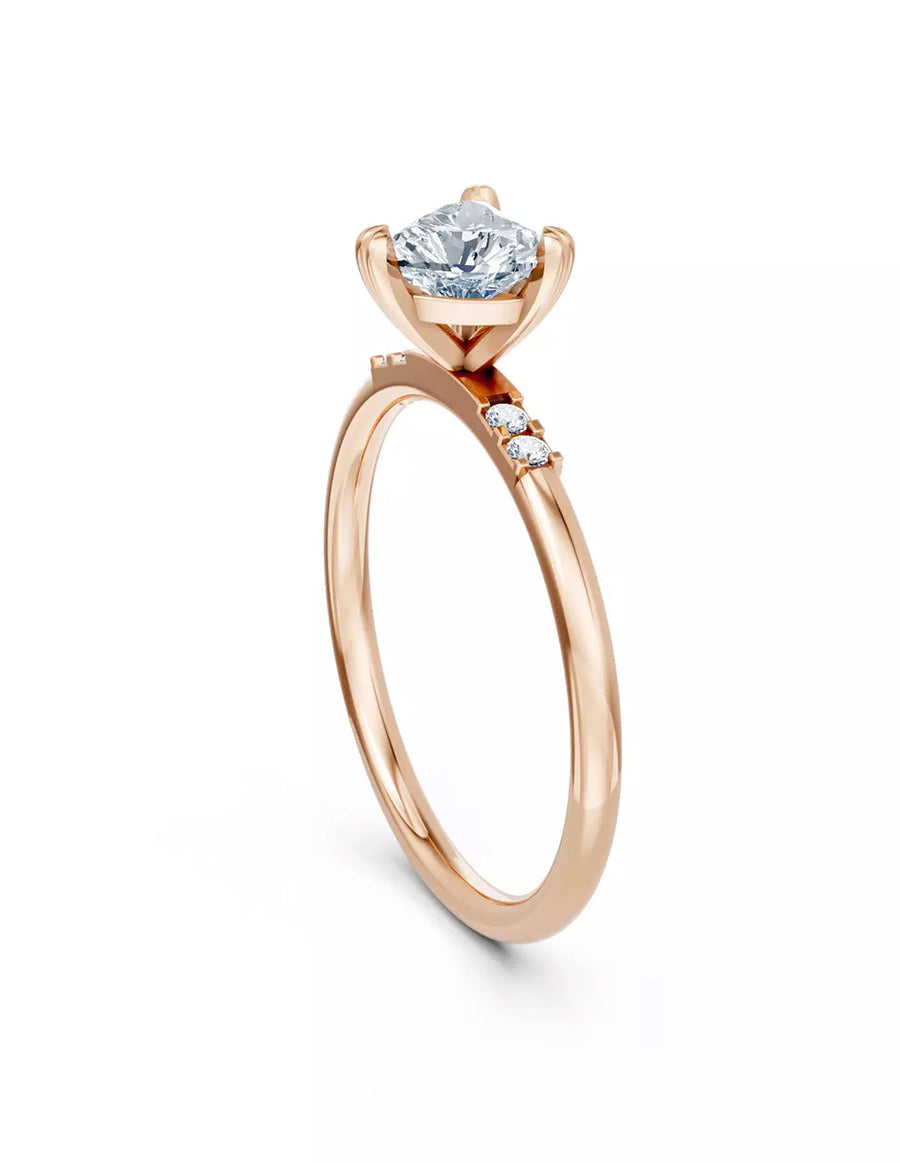 Anillo de Compromiso - piedras laterales - AMORE582-HE-CZ