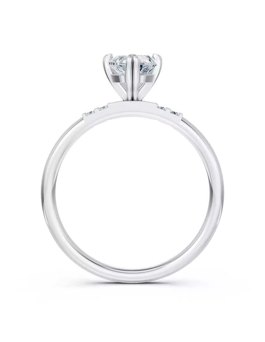 Anillo de Compromiso - piedras laterales - AMORE582-HE-CZ
