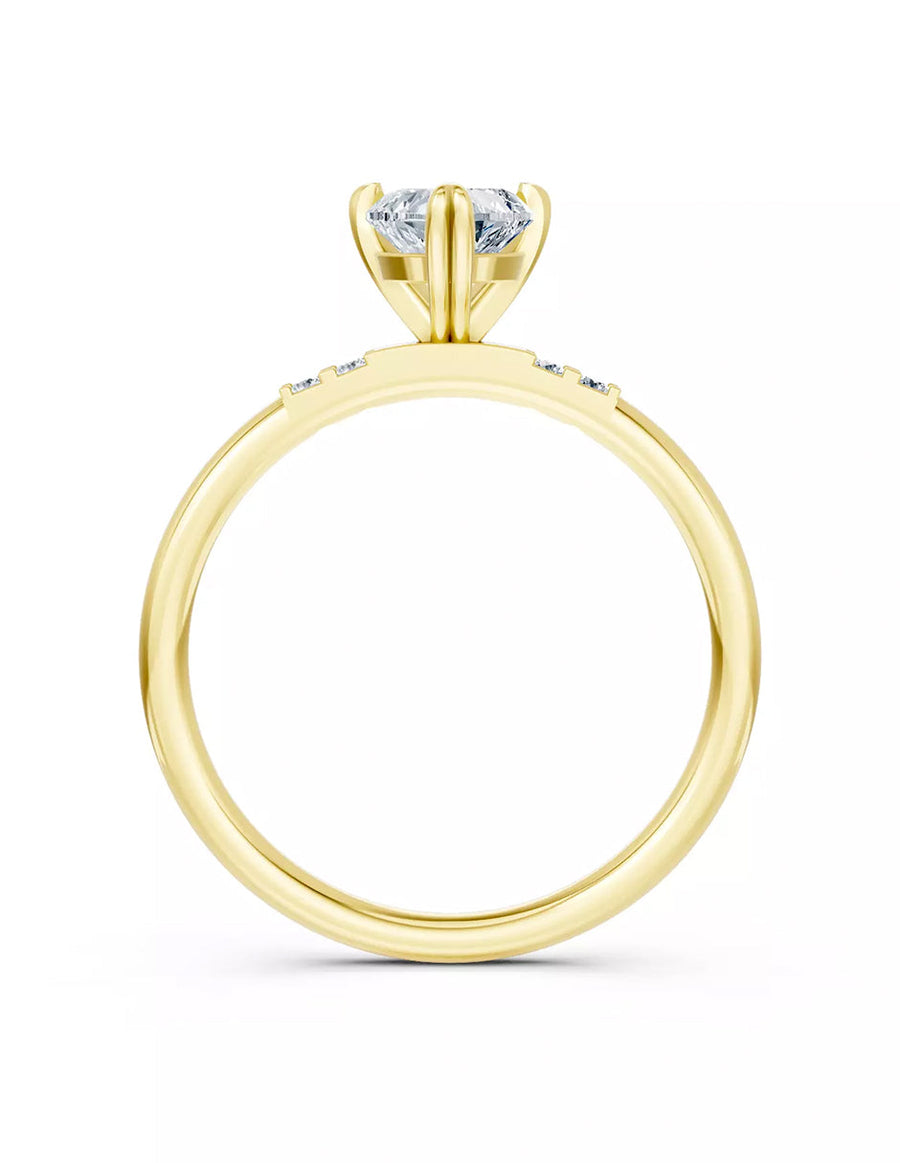 Anillo de Compromiso - piedras laterales - AMORE582-HE-CZ