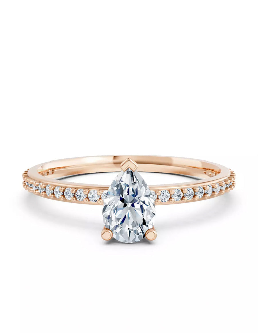 Anillo de Compromiso - pavé - AMORE584-PE-CZ