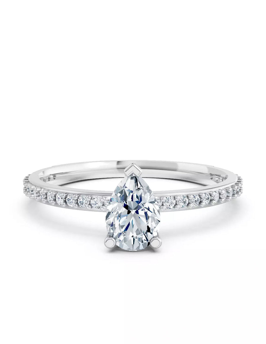 Anillo de Compromiso - pavé - AMORE584-PE-CZ