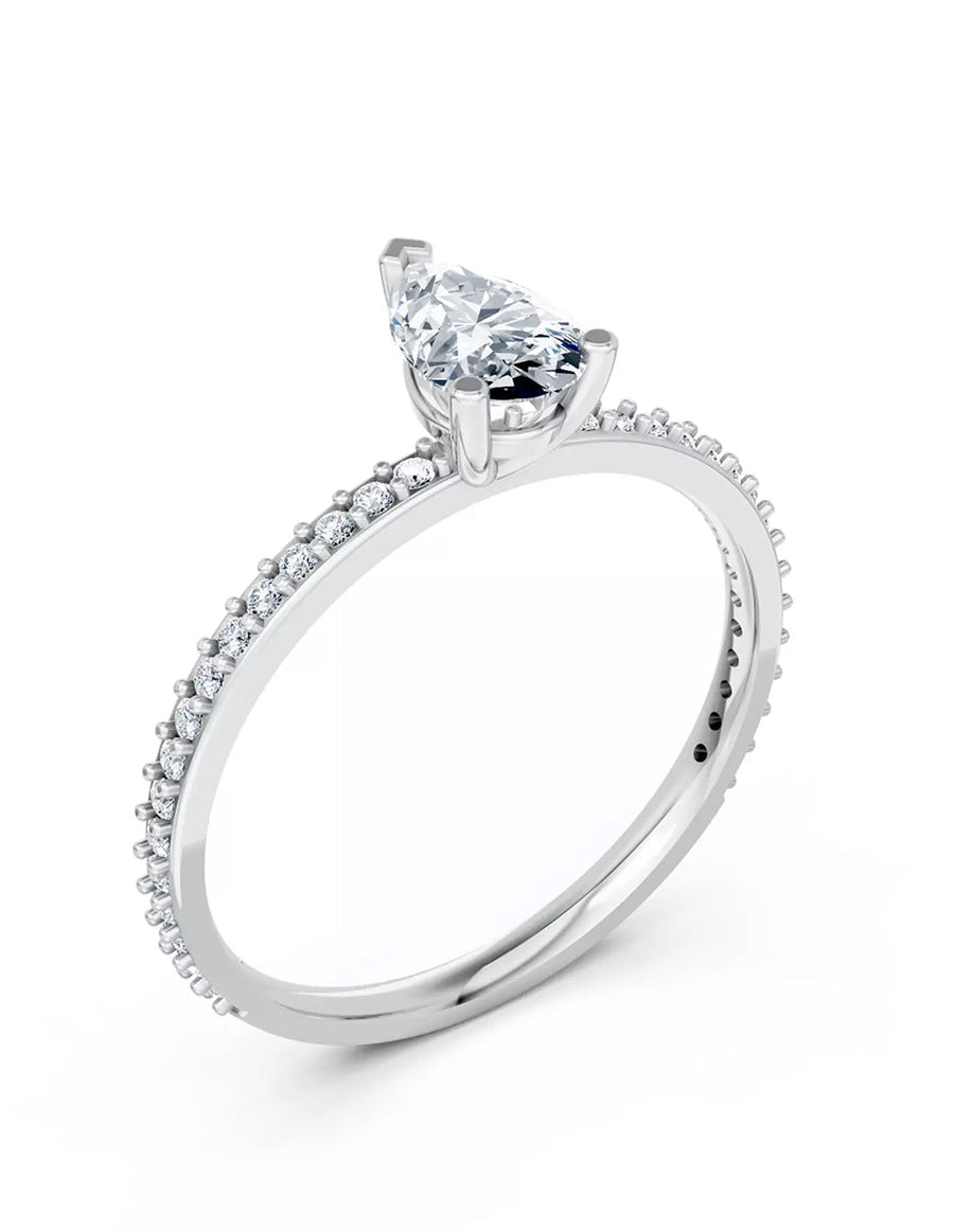 Anillo de Compromiso - pavé - AMORE584-PE-CZ