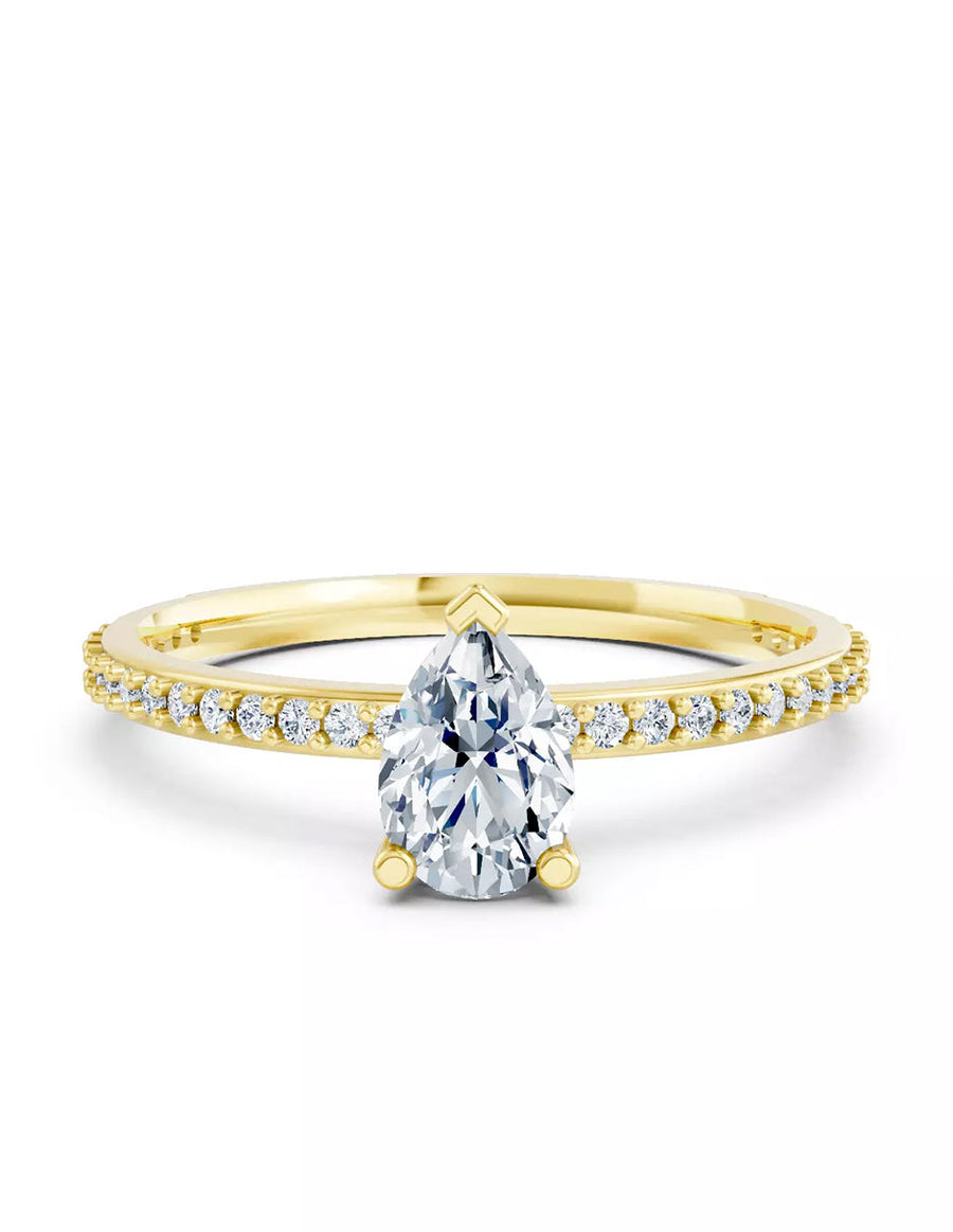Anillo de Compromiso - pavé - AMORE584-PE-CZ