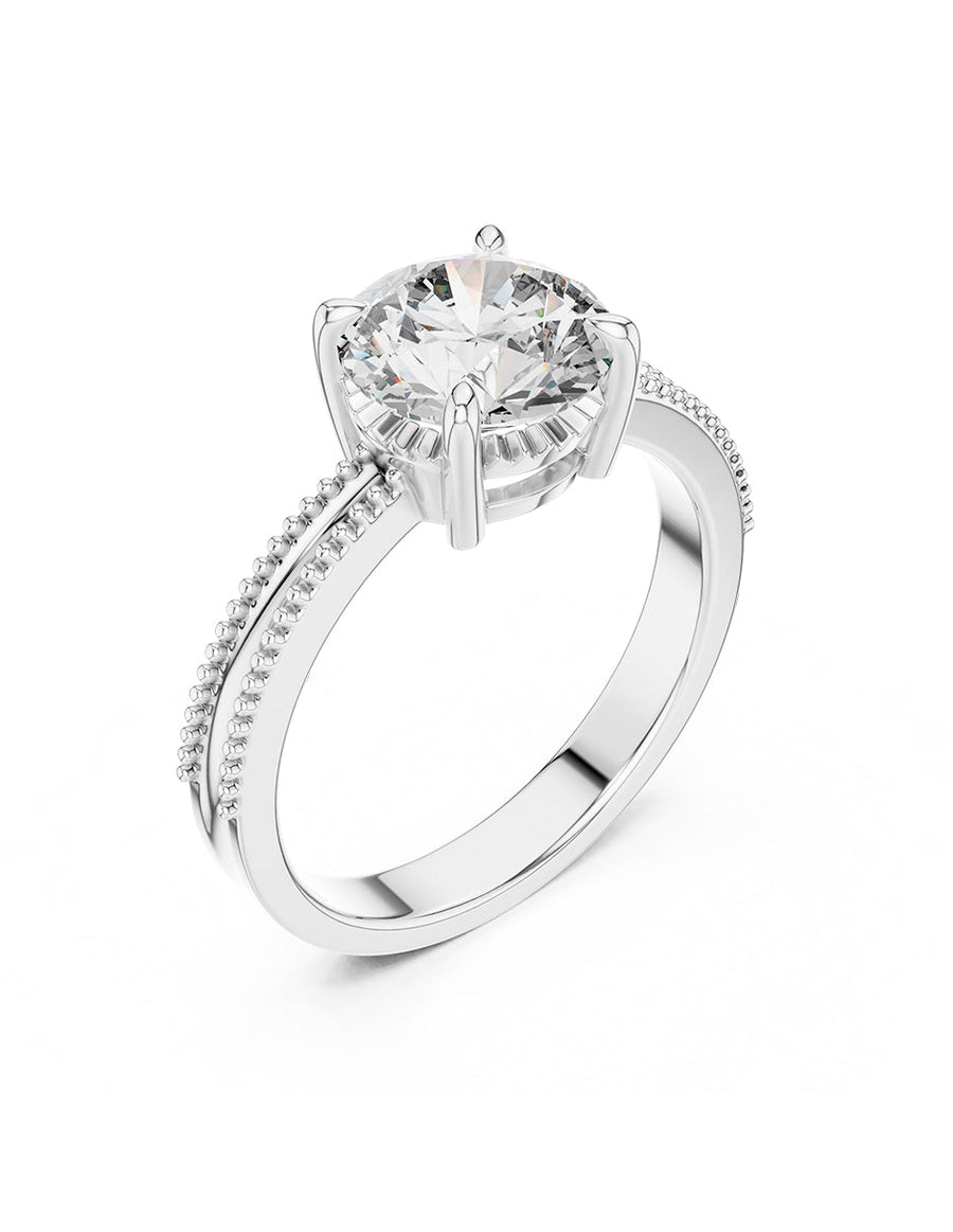 Anillo de Compromiso - solitario - AMORE59-RD-CZ