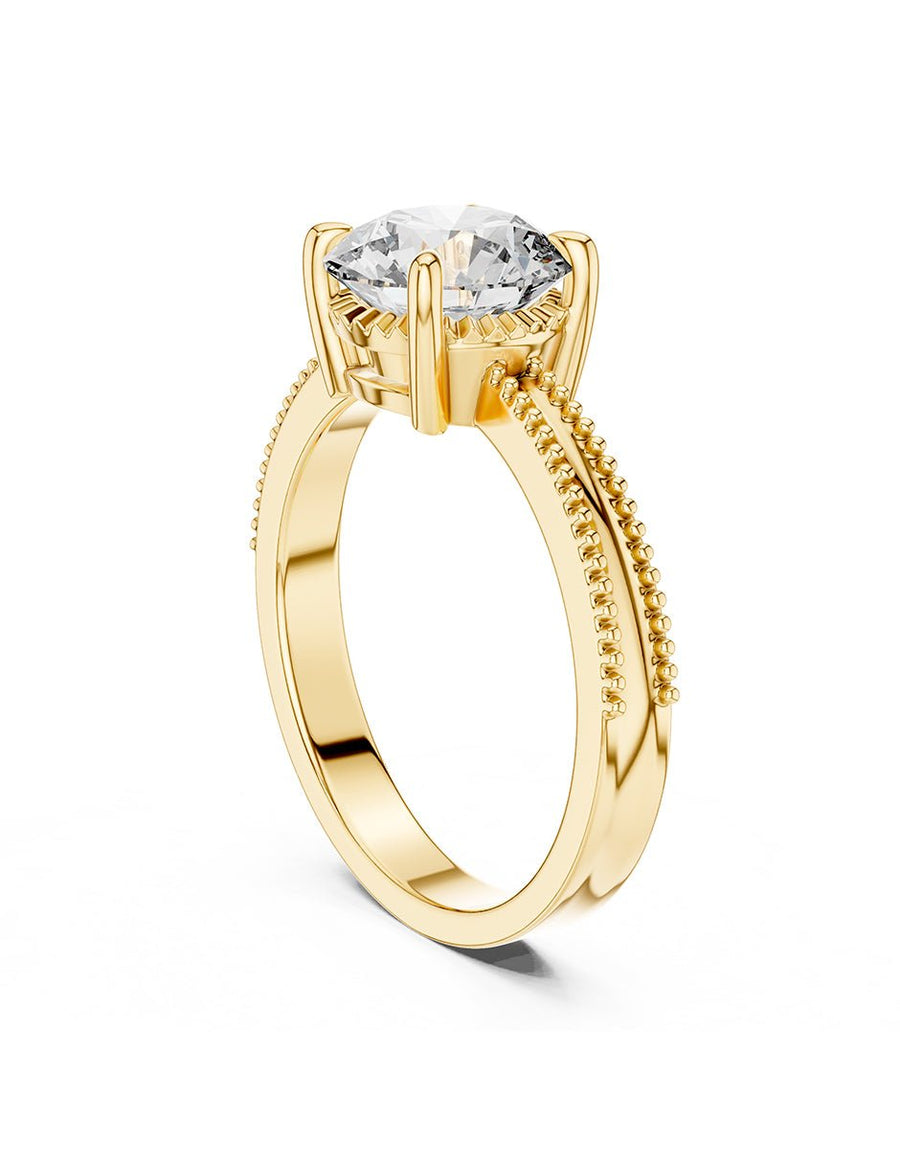 Anillo de Compromiso - solitario - AMORE59-RD-CZ