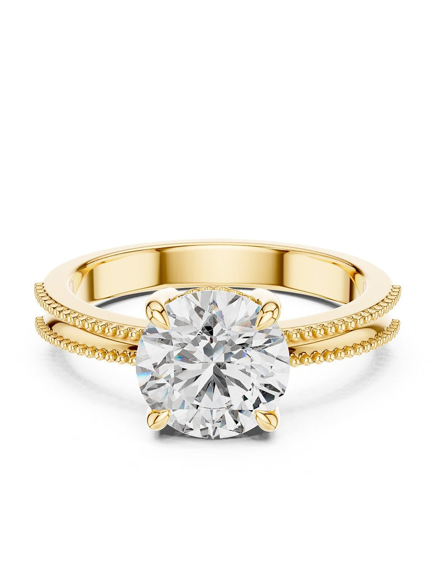 Anillo de Compromiso - solitario - AMORE59-RD-CZ