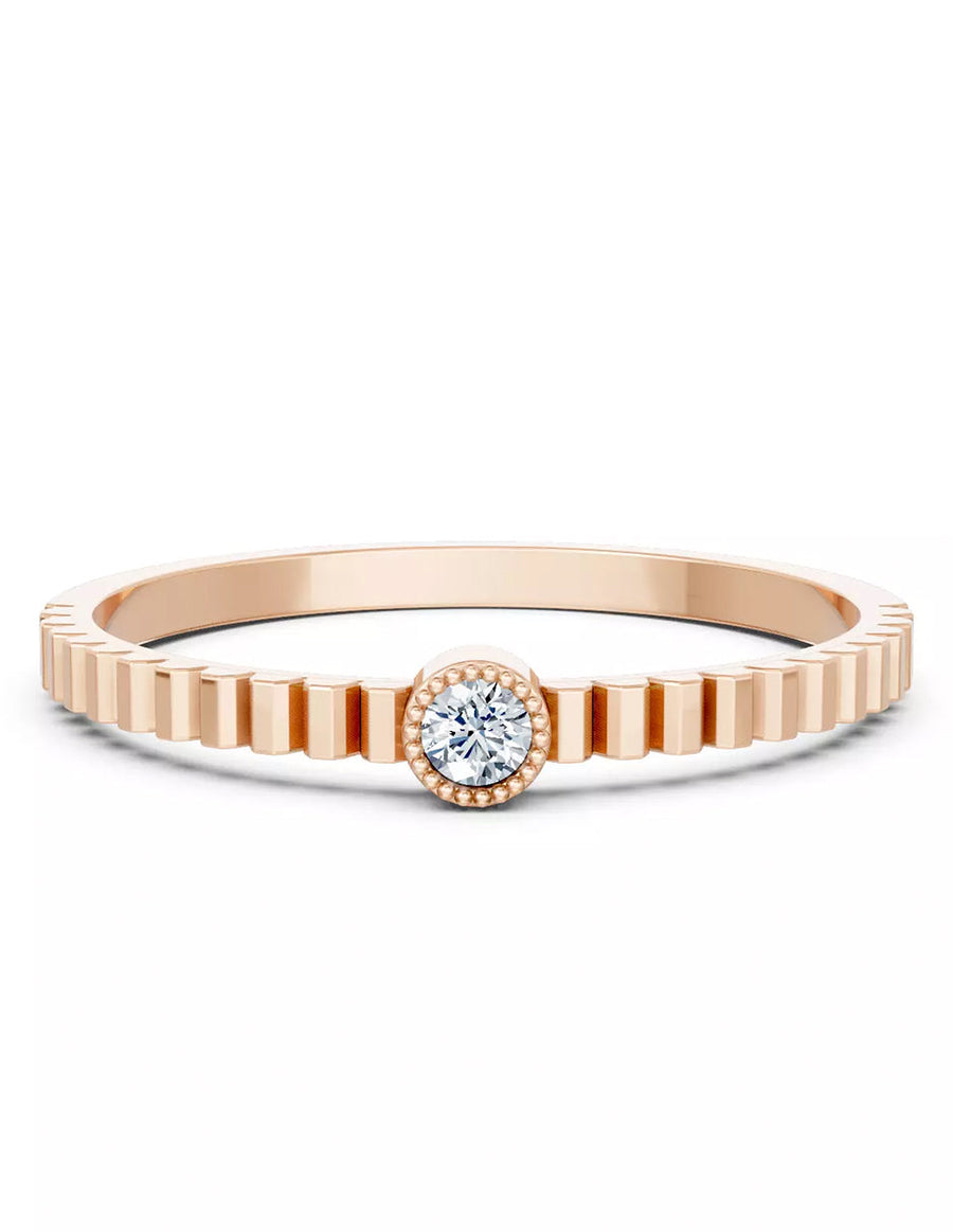 Anillo de Compromiso - solitario - AMORE592-RD-CZ
