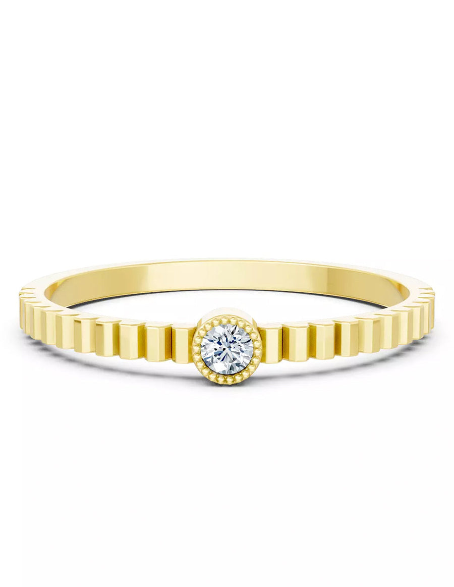 Anillo de Compromiso - solitario - AMORE592-RD-CZ